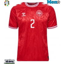 Denmark Joachim Andersen #2 Replica Home Shirt Euro 2024 Short Sleeve